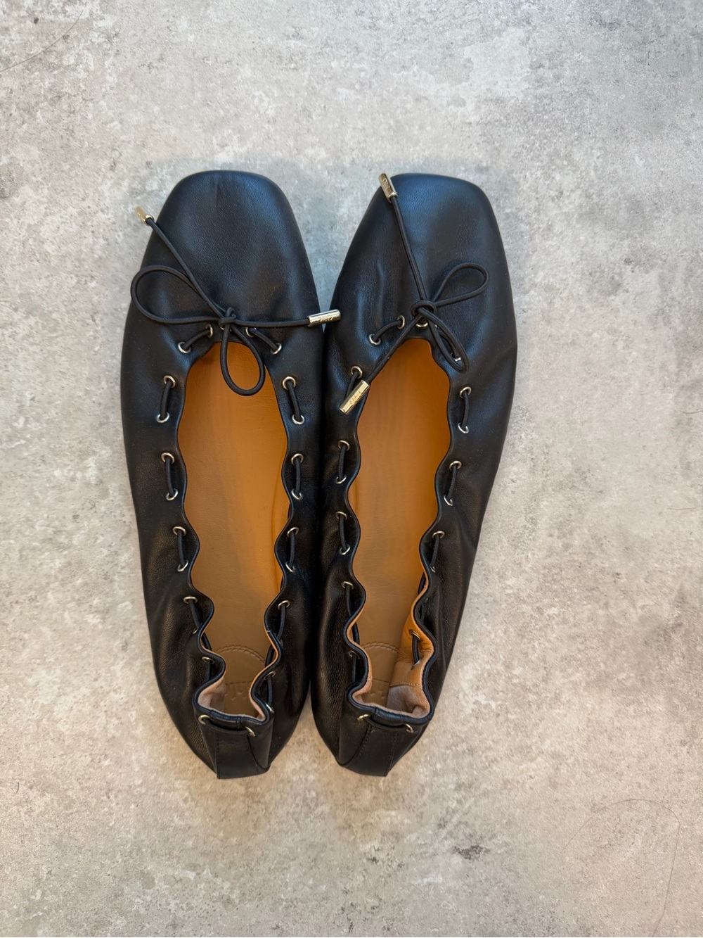 Chloe Oracia Leather Flats
